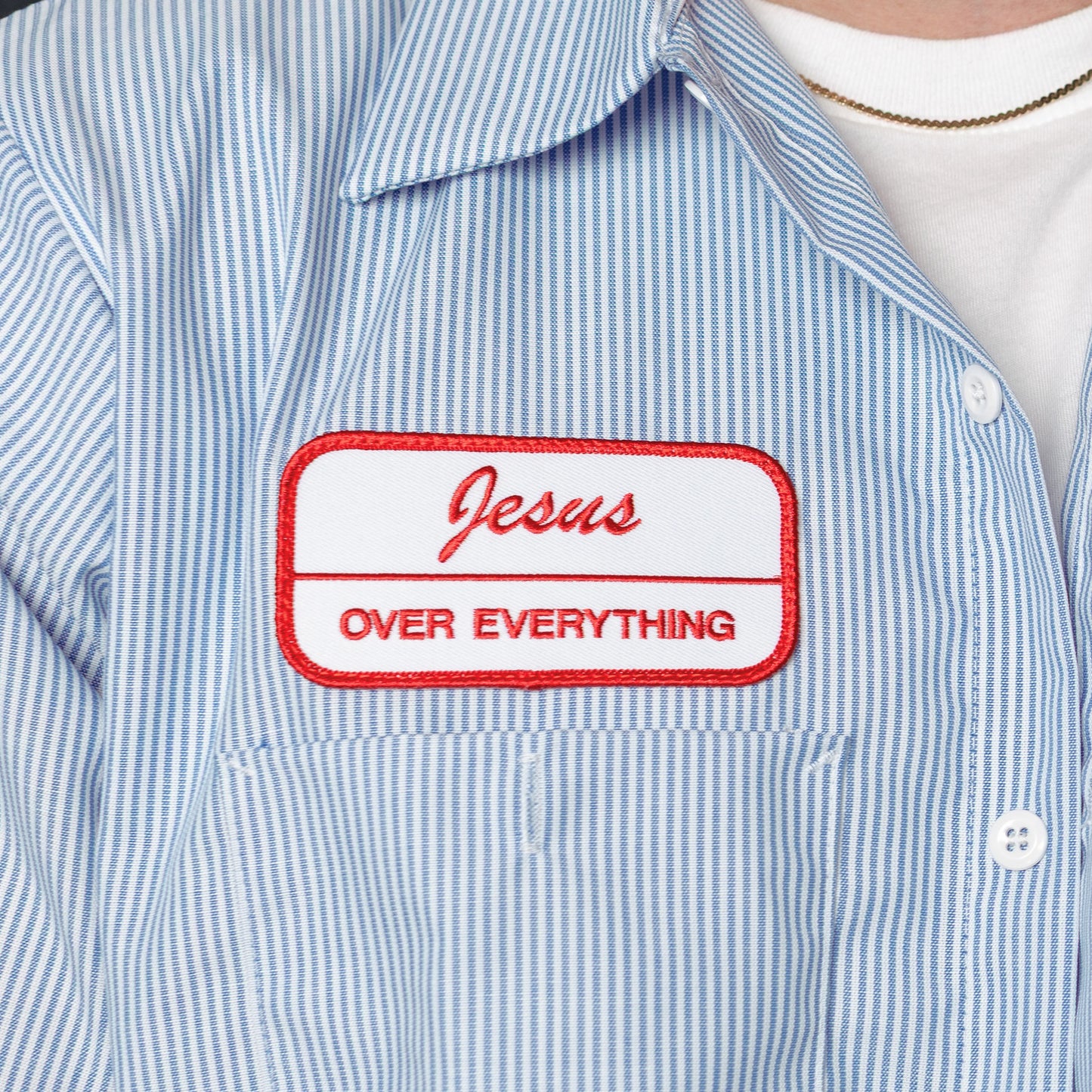 "Jesus Over Everything" Iron On Patch