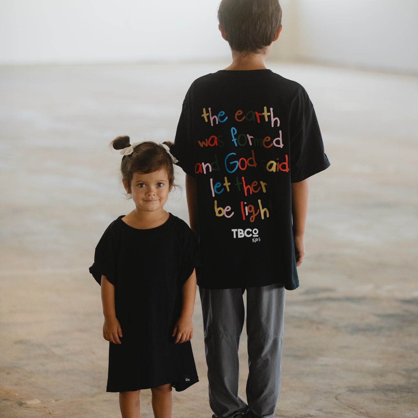 Earth Formed Kids Tee - Black