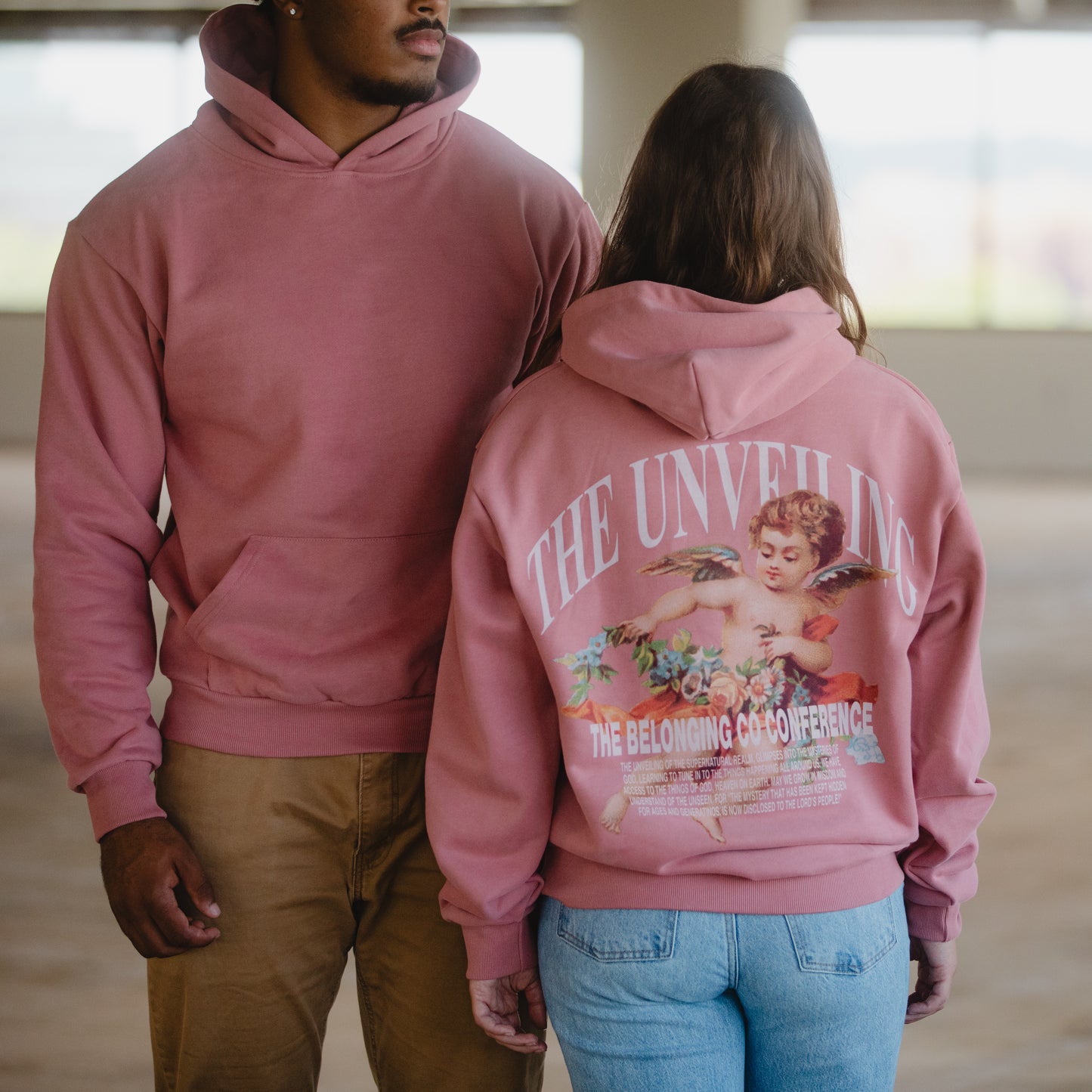 The Unveiling Angel Hoodie - Pink