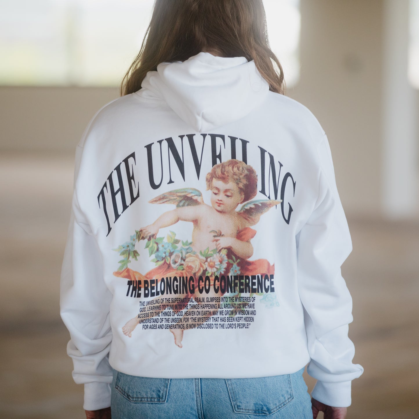 The Unveiling Angel Hoodie - White