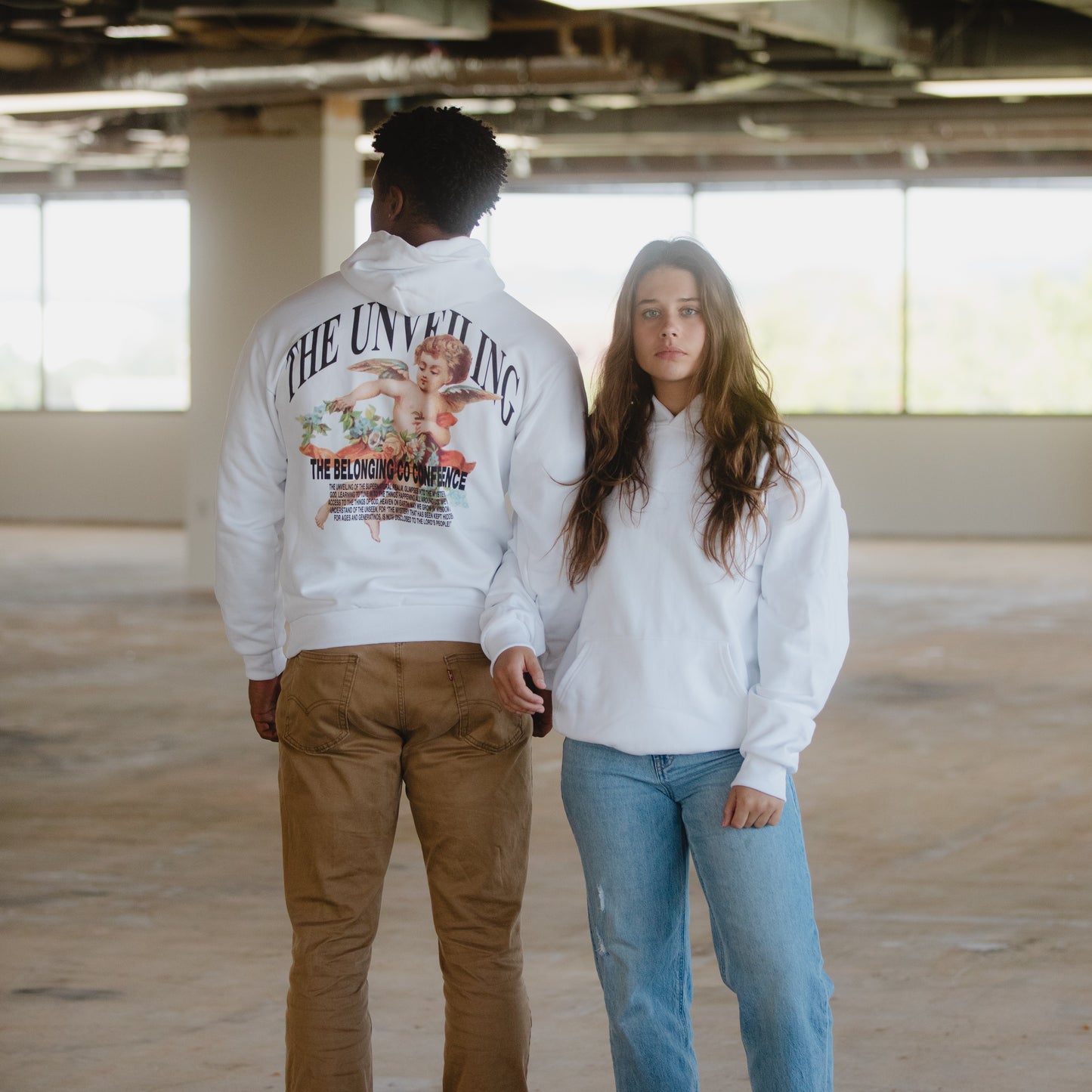 The Unveiling Angel Hoodie - White