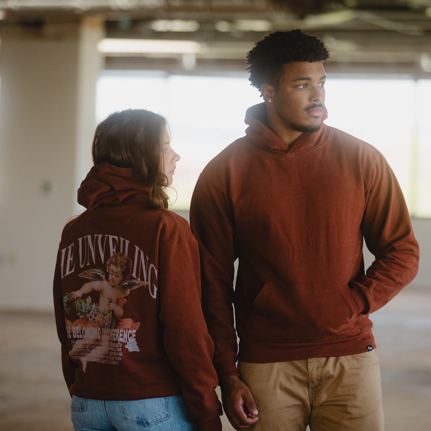 The Unveiling Angel Hoodie - Brown