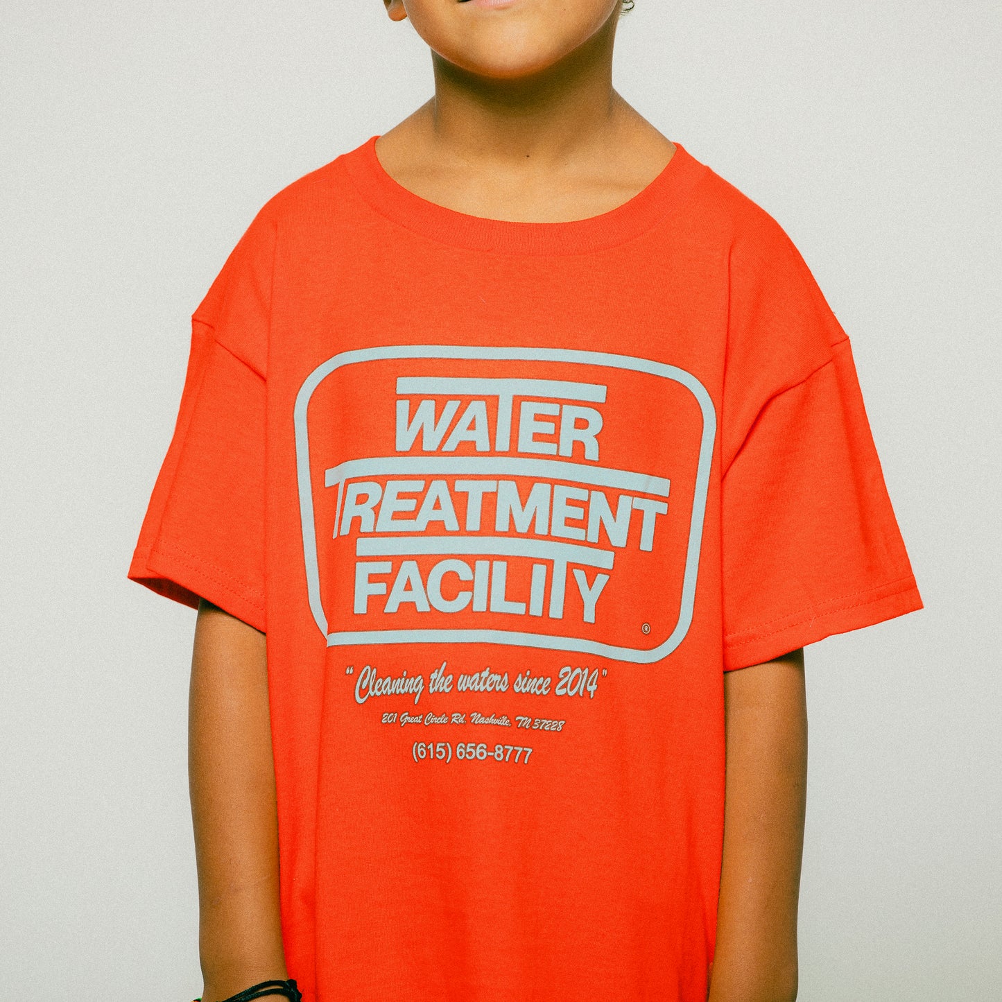 Water Treatment Facility Kids Tee - Orange