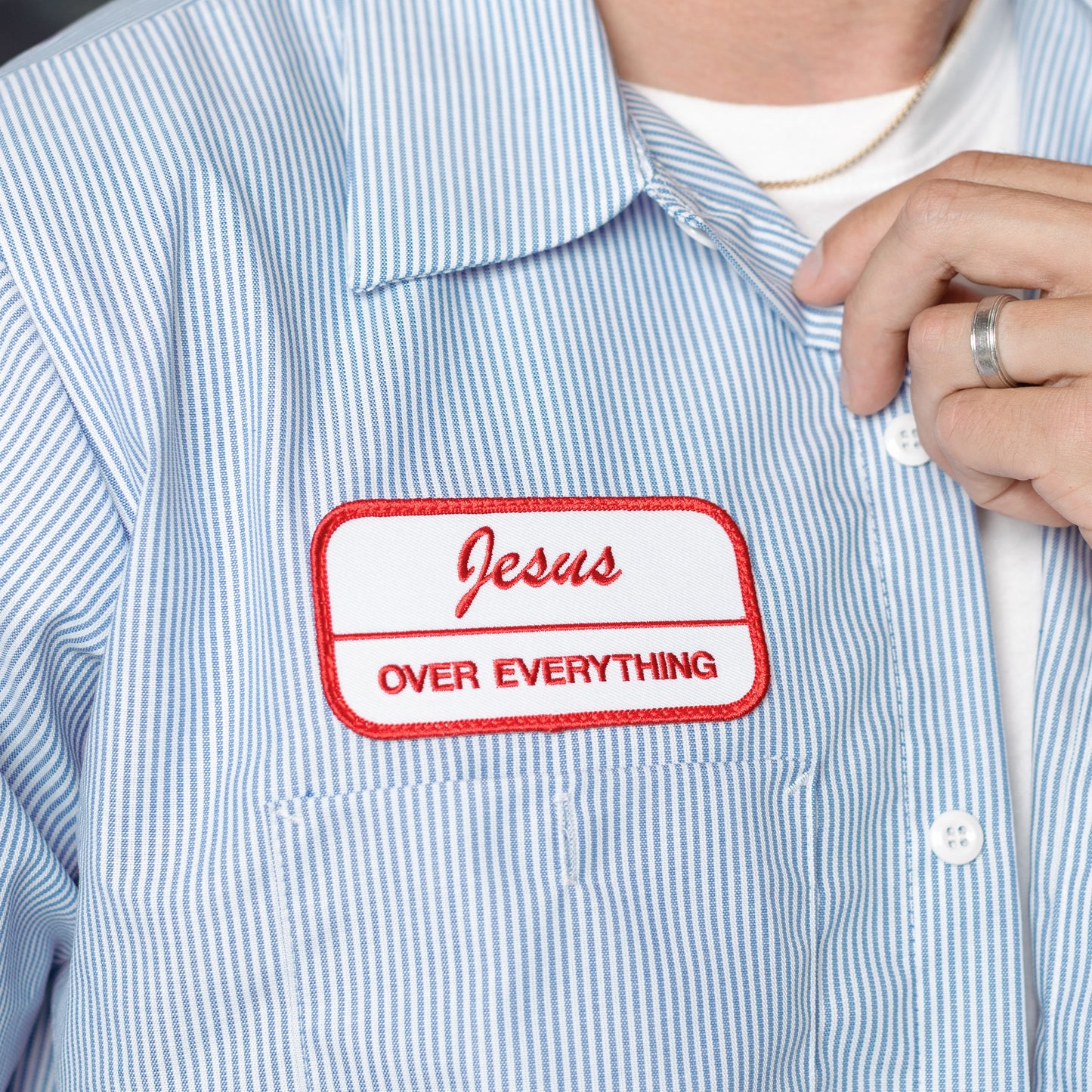 "Jesus Over Everything" Iron On Patch
