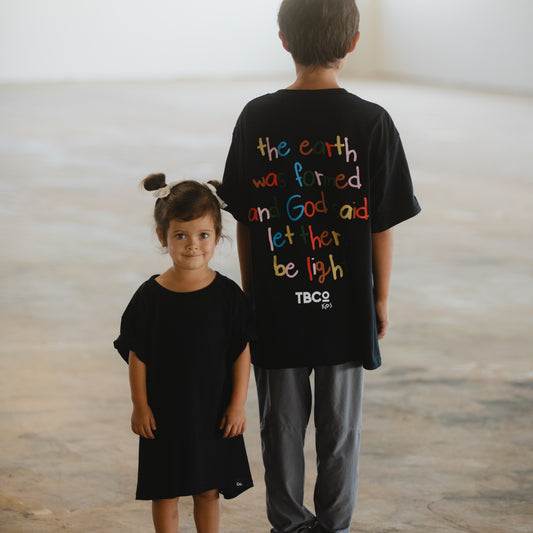 Earth Formed Kids Tee - Black