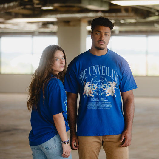 The Unveiling Angel Tee - Royal Blue