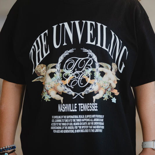 The Unveiling Angel Tee - Black