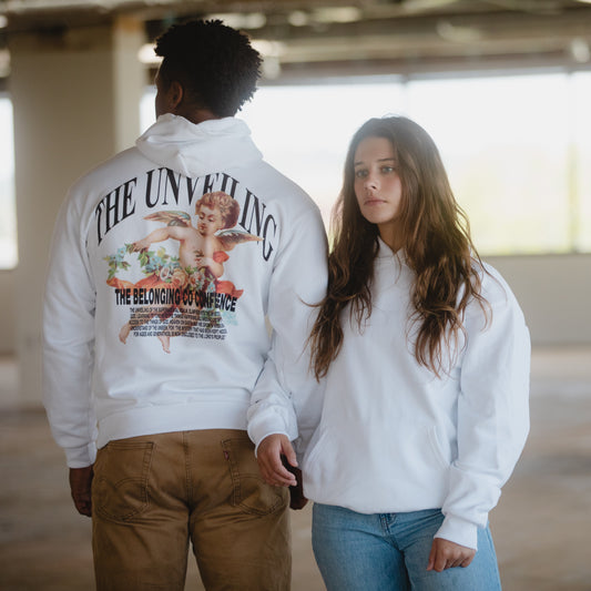 The Unveiling Angel Hoodie - White