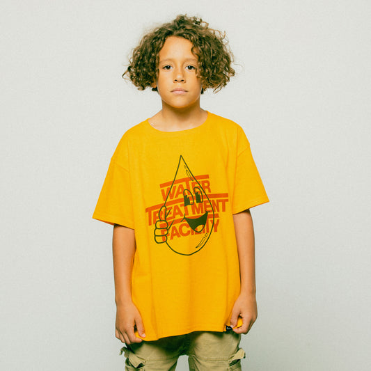 Water Treatment Facility Kids Tee - Gold